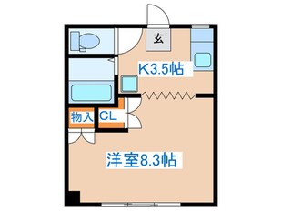 ｋｉｍａｃｈｉ１４３７ＭＨビルの物件間取画像